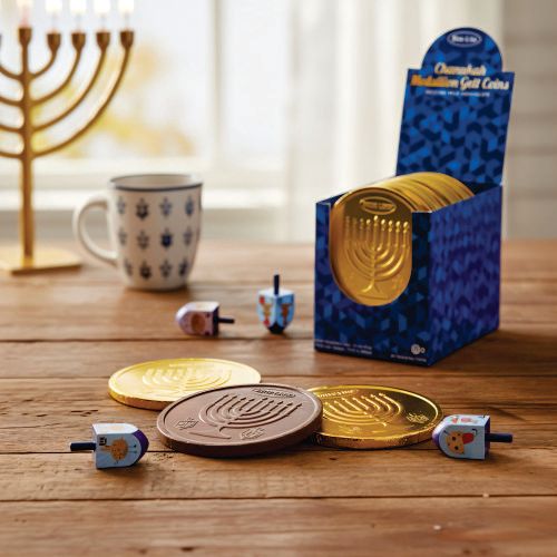 Chanukah Gelt Medallion Belgian Milk Chocolate 1 Ct