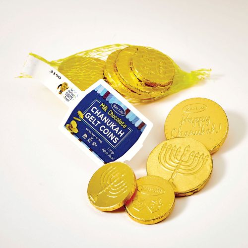 Chanukah Gelt Milk Chocolate Coins 1.1 oz Bag - 1 Bag