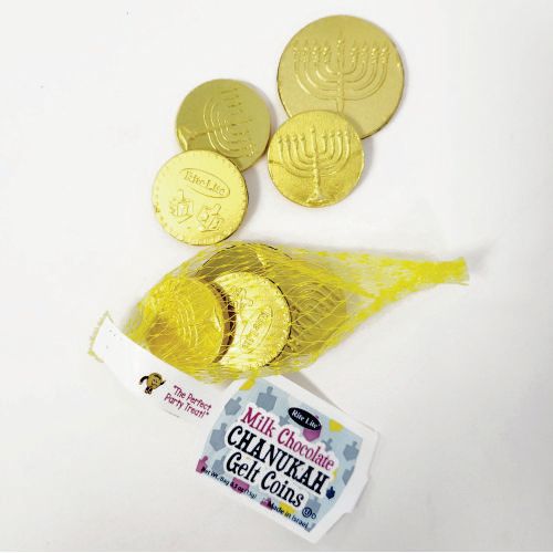 Chanukah Gelt Milk Chocolate Coins 1 Ct .5 oz bag
