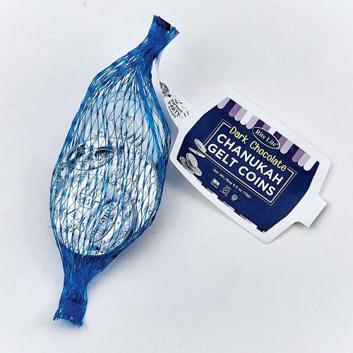 Chanukah Gelt Dark Chocolate Coins .5 oz Bag