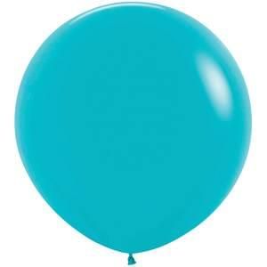 Deluxe Turquoise Blue 36&quot; Latex Balloons - 2 Ct