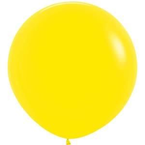 Fashion Yellow 36&quot; Latex Balloons - 2 Ct