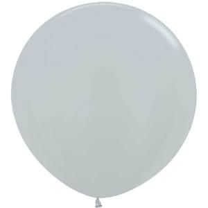 Metallic Silver 36&quot; Latex Balloons - 2 Ct