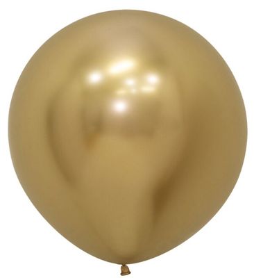 Reflex Gold 24" Latex Balloons - 3 Ct