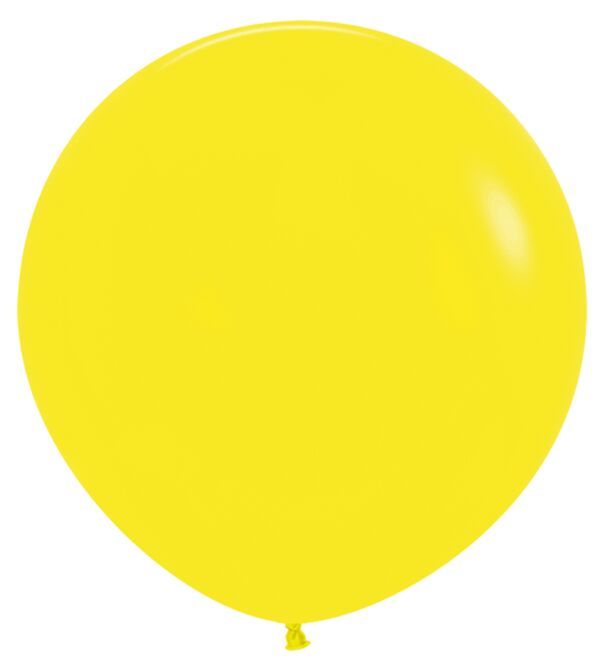 Fashion Yellow 24&quot; Latex Balloons - 3 Ct