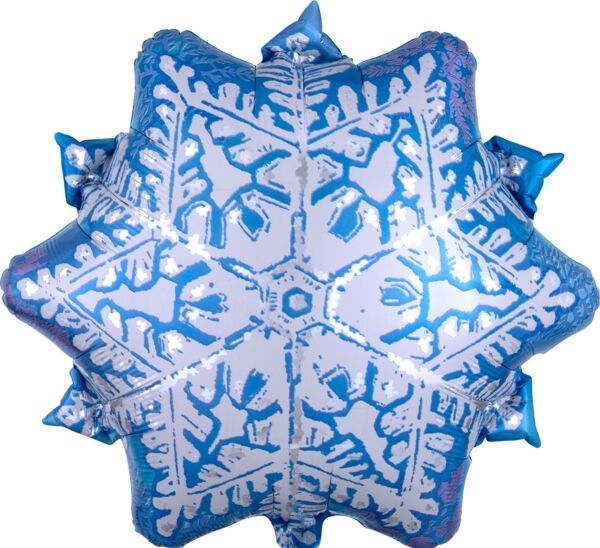 Let It Snow - 18" Helium Filled Foil Balloon, Ribbon