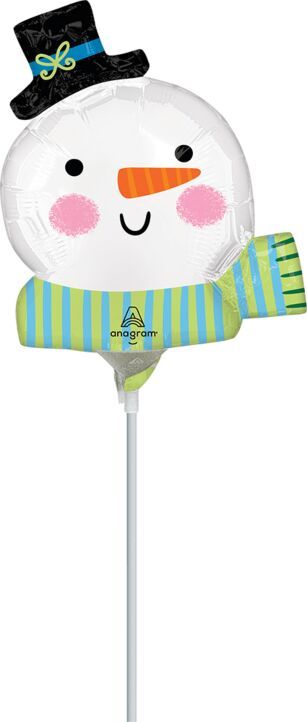 HO HO HO Snowman - 14" Air Filled Foil