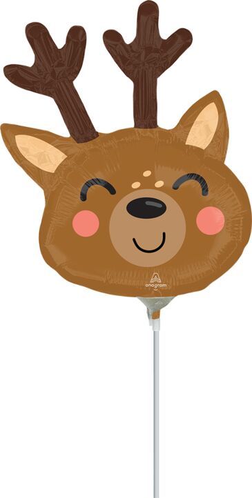North Pole Express Reindeer - 14&quot; Air Filled Foil