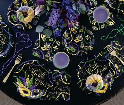 Mardi Gras Tableware