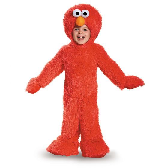 Sesame Street - Elmo Extra Deluxe Plush, Attribute: Unisex, Size: M (3T-4T)