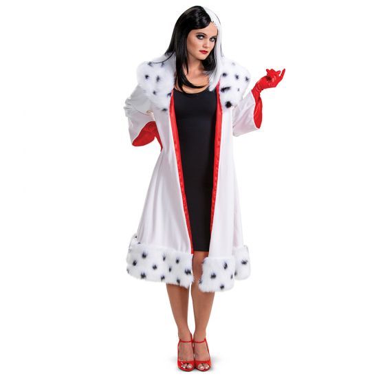 101 Dalmatians - Cruella Jacket Deluxe Adult, Attribute: Womens, Size: L (12-14)