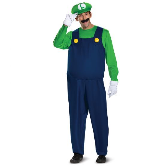 Super Mario - Luigi Deluxe Adult, Attribute: Mens, Size: XL (42-46)