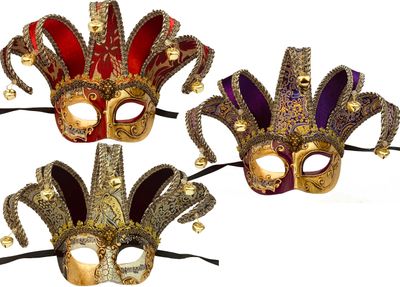 Venetian Jester Half Mask