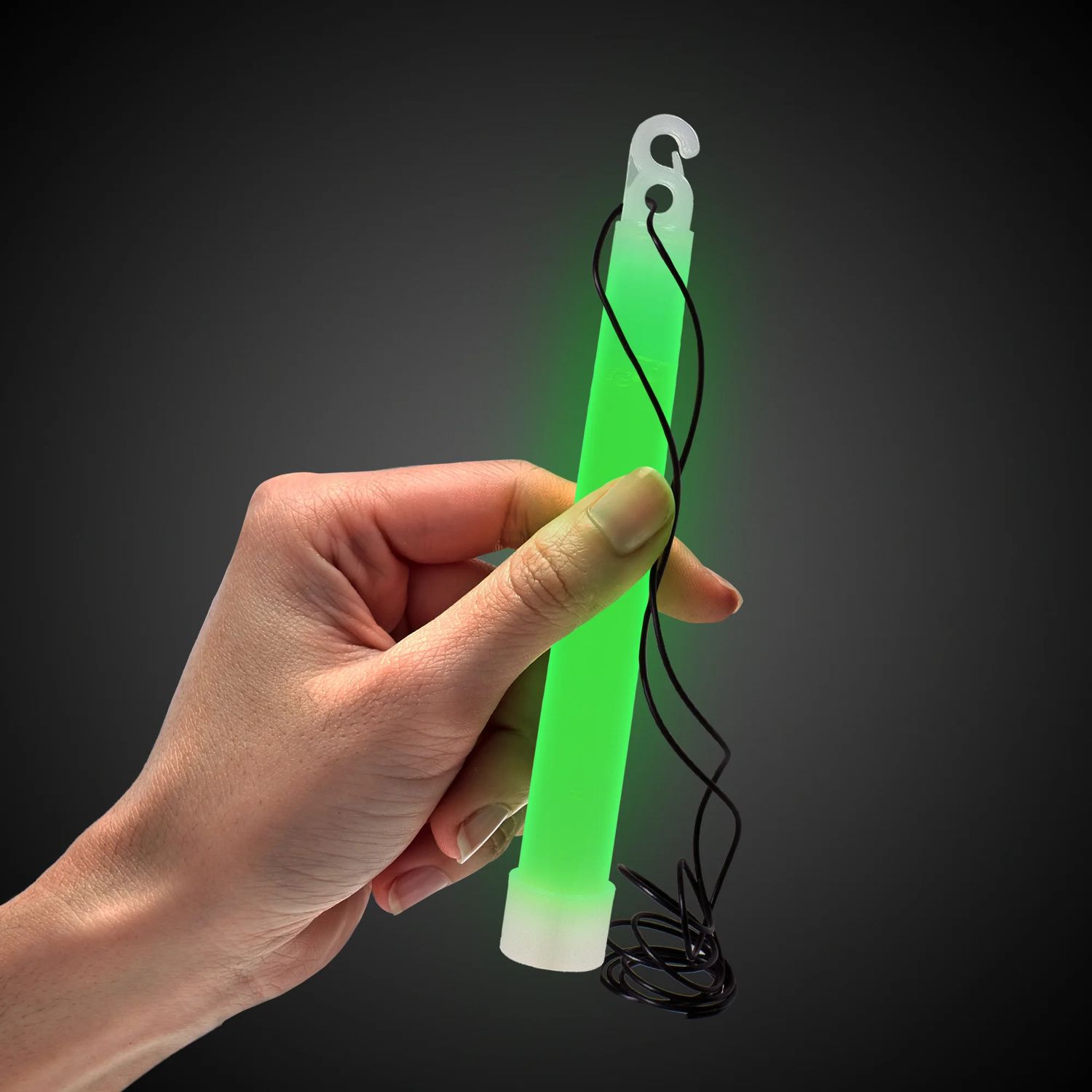 6" Glow Stick -, Color: Green