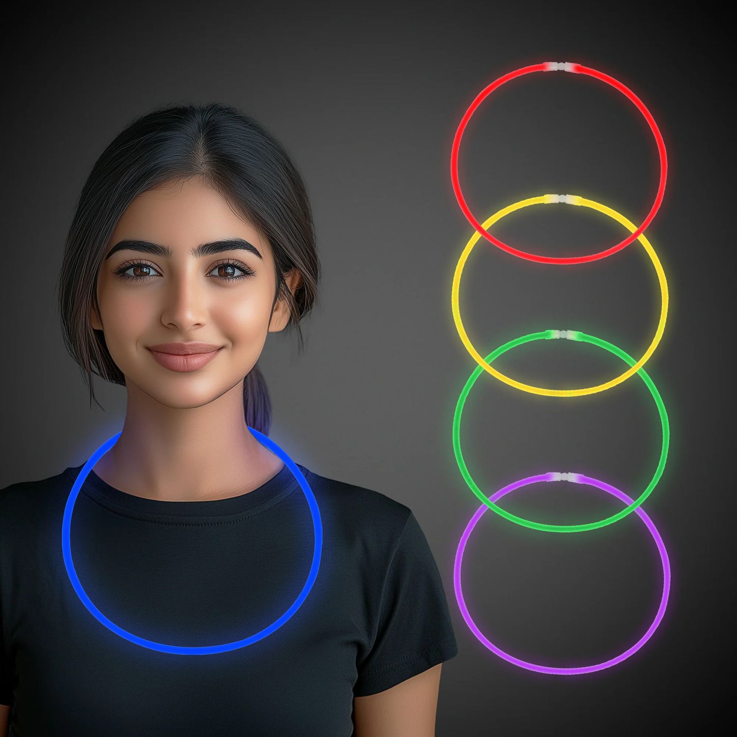 22" Glow Necklace 50 Ct -, Color: Assorted