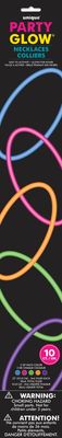 22'' Glow Necklace Assorted 10Pk