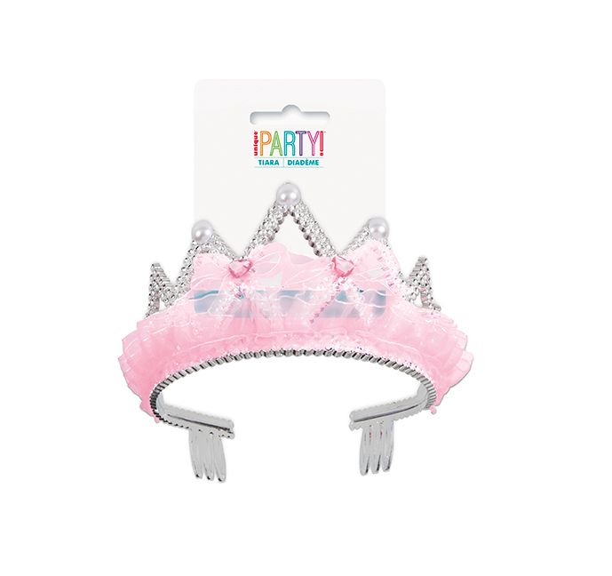 Tiara w/Pink Bows &amp; Ribbons