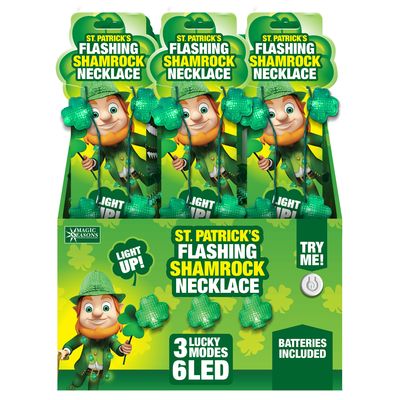 Necklace Flashing Shamrock