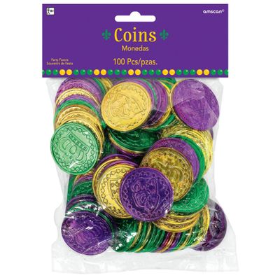 Mardi Gras Coins 100ct