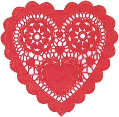 Mini Heart Doilies 4.25 x 3.75 - 28ct