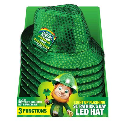 St. Patricks Light-Up Fedora