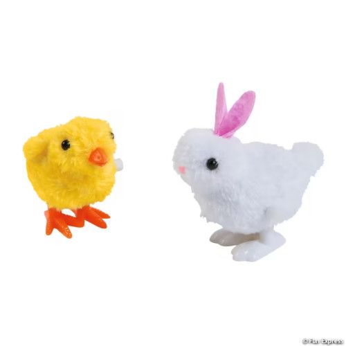 Easter Wind-ups Bunny/Chick 12 Ct