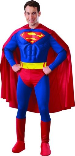 Superman Deluxe Adult, Attribute: Mens, Size: Small
