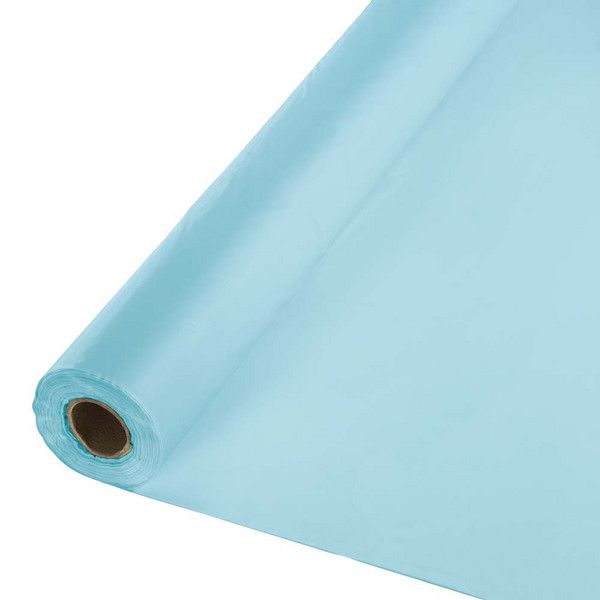 Plastic Banquet Roll Pastel Blue 100'