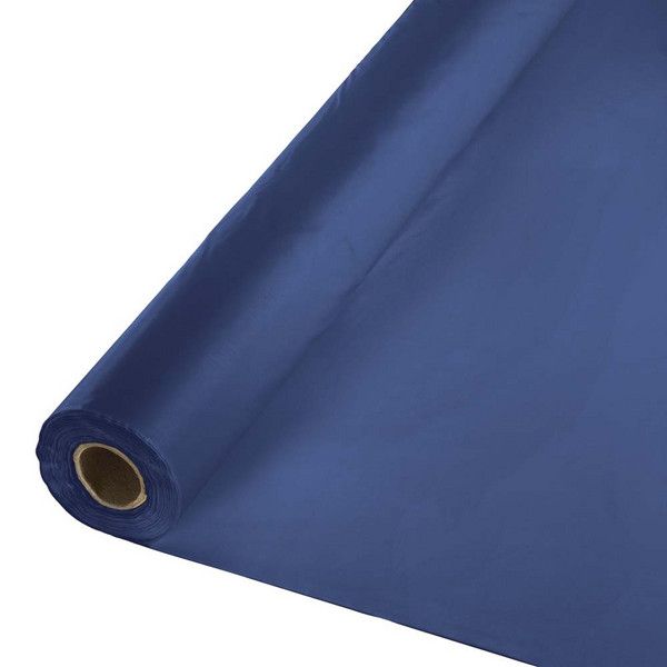 Plastic Banquet Roll Navy 100'