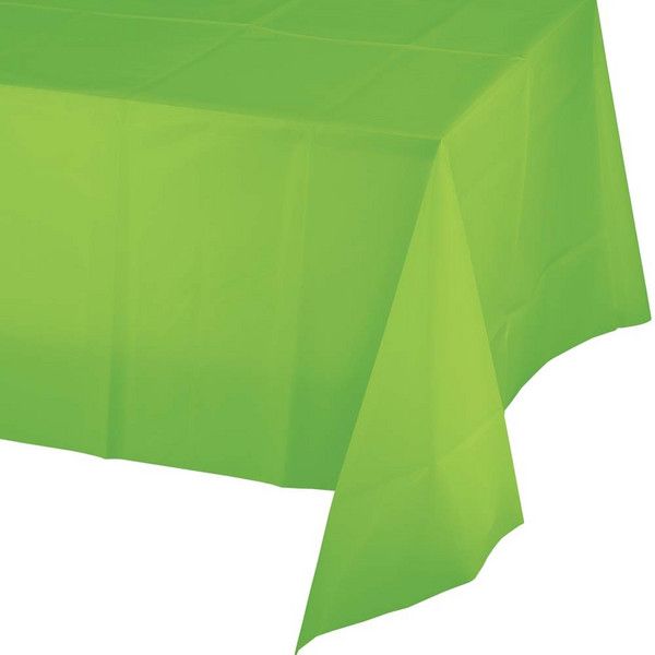 Rect Plastic Tablecover Fresh Lime 54" x 108"