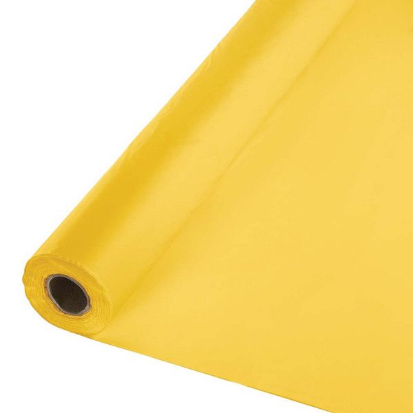 Plastic Banquet Roll Schoolbus Yellow 100'