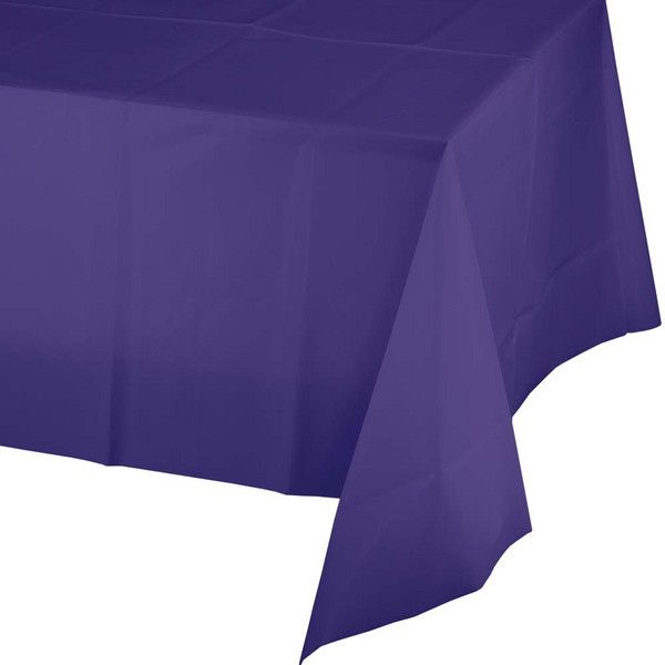 Rect Plastic Tablecover Purple 54" x 108"