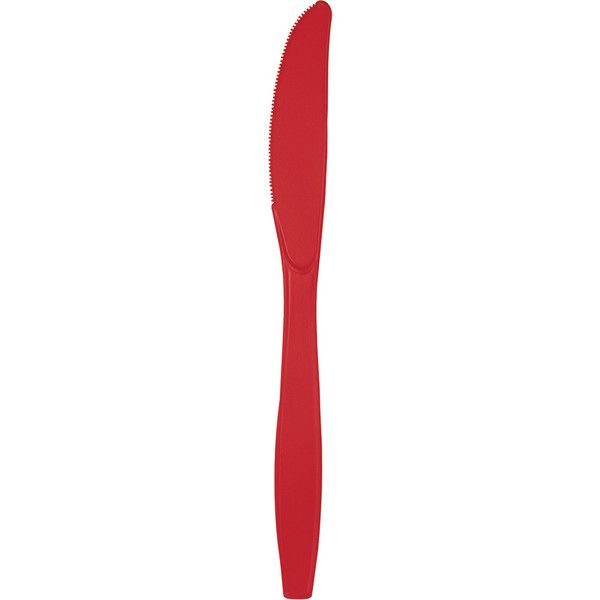 Plastic Knives Classic Red 24 Ct