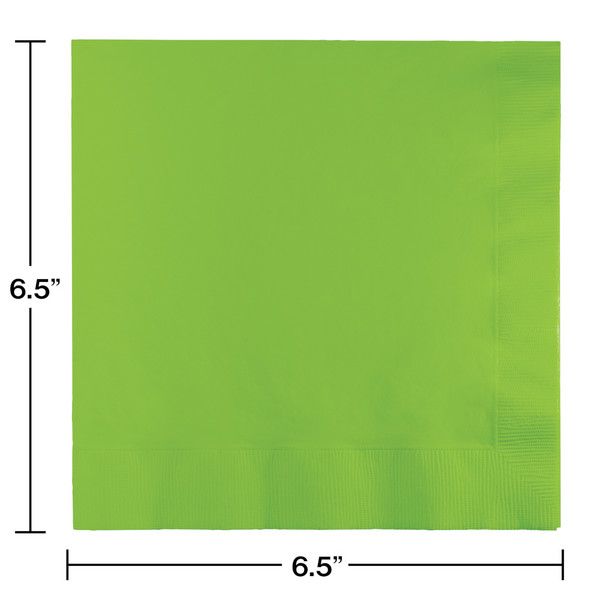 Luncheon Napkins 2 Ply Fresh Lime 50 Ct