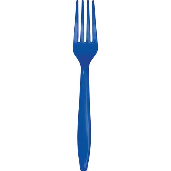 Plastic Forks Cobalt 24 Ct