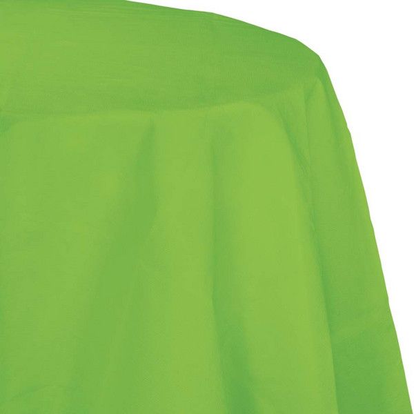 Round Paper Tablecover Fresh Lime 82"