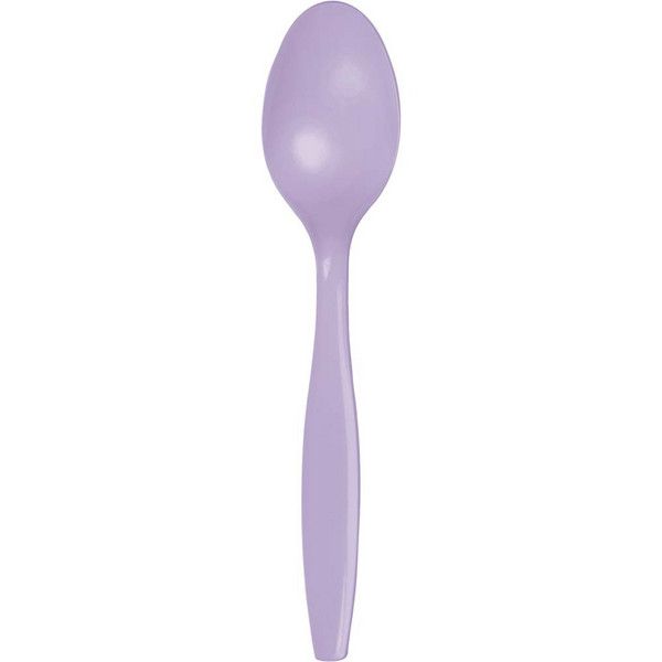 Plastic Spoons Luscious Lavender 24 Ct