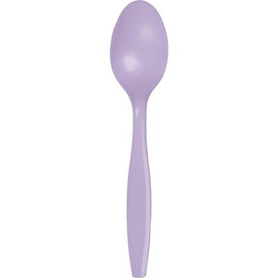 Plastic Spoons Luscious Lavender 24 Ct