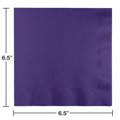 Luncheon Napkins 2 Ply Purple 50 Ct