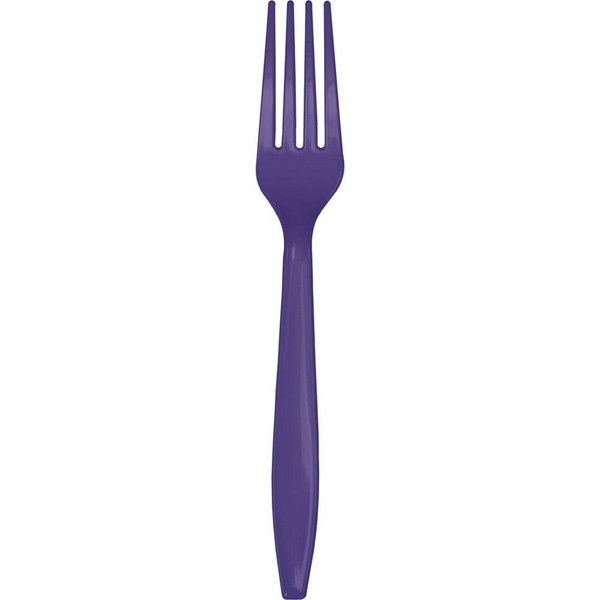 Plastic Forks Purple 24 Ct