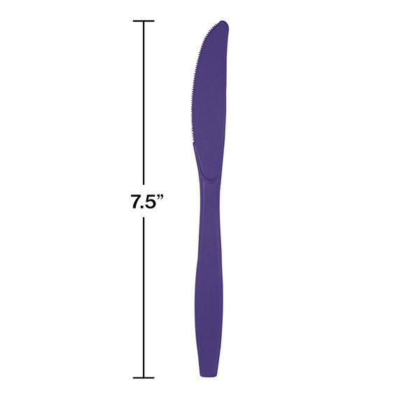 Plastic Knives Purple 50 Ct