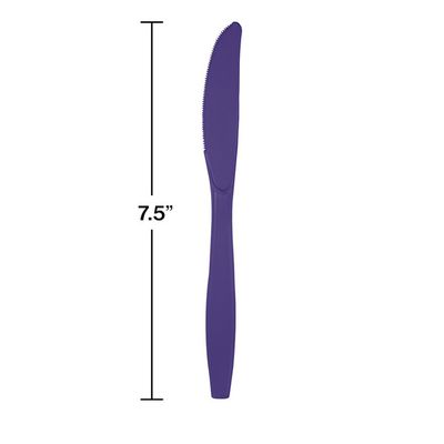 Plastic Knives Purple 50 Ct