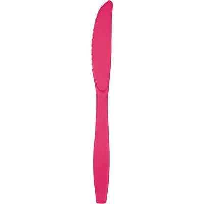 Plastic Knives Hot Magenta 24 Ct