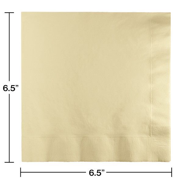 Luncheon Napkins 2 Ply Ivory 50 Ct