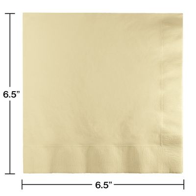 Luncheon Napkins 2 Ply Ivory 50 Ct
