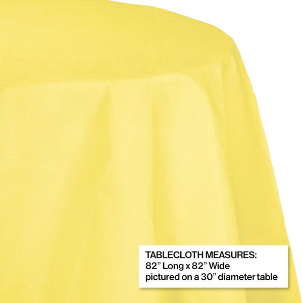 Round Paper Tablecover Mimosa 82"