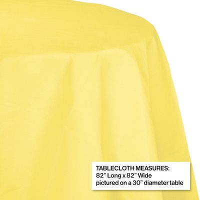 Round Paper Tablecover Mimosa 82"