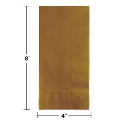 Dinner Napkins 2 Ply Glittering Gold 50 Ct