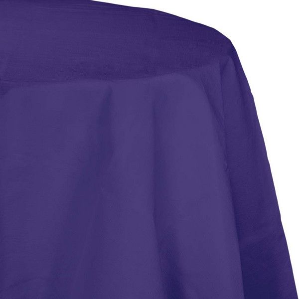 Round Paper Tablecover Purple 82"