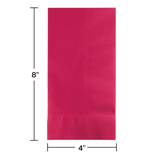 Dinner Napkins 2 Ply Hot Magenta 50 Ct